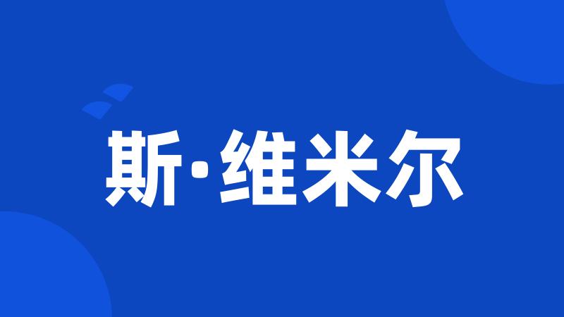 斯·维米尔