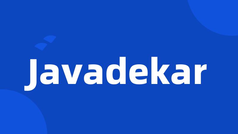 Javadekar