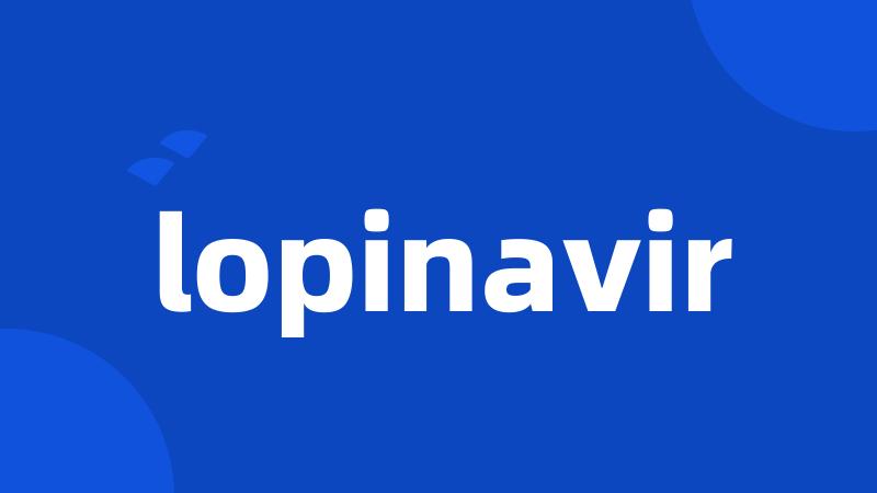 lopinavir