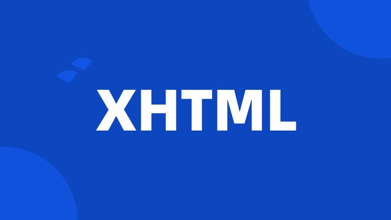 XHTML