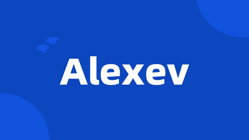 Alexev