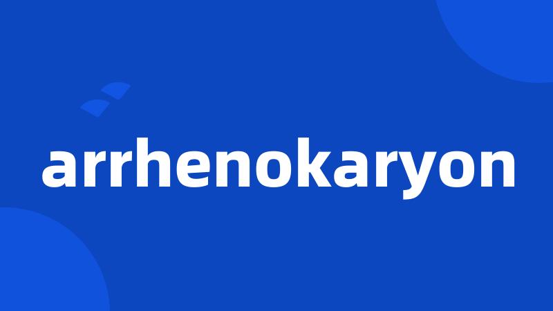 arrhenokaryon