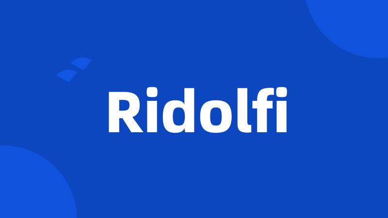 Ridolfi