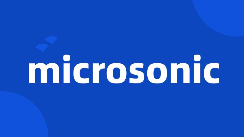 microsonic