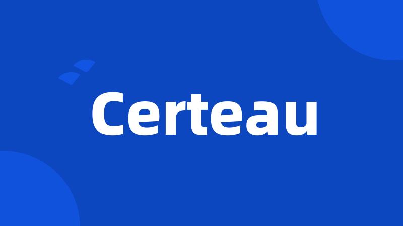 Certeau