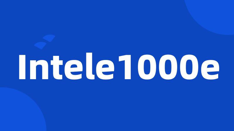 Intele1000e