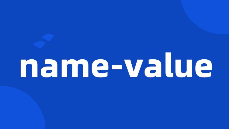 name-value