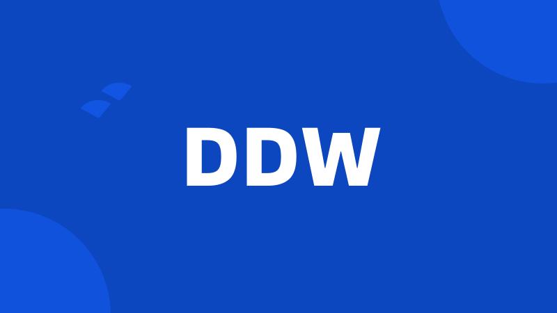 DDW