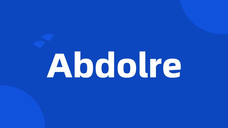 Abdolre