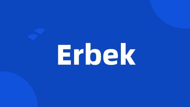 Erbek