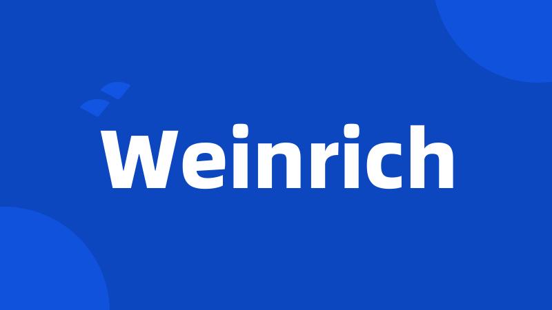 Weinrich