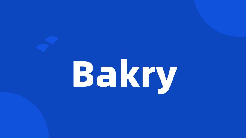 Bakry