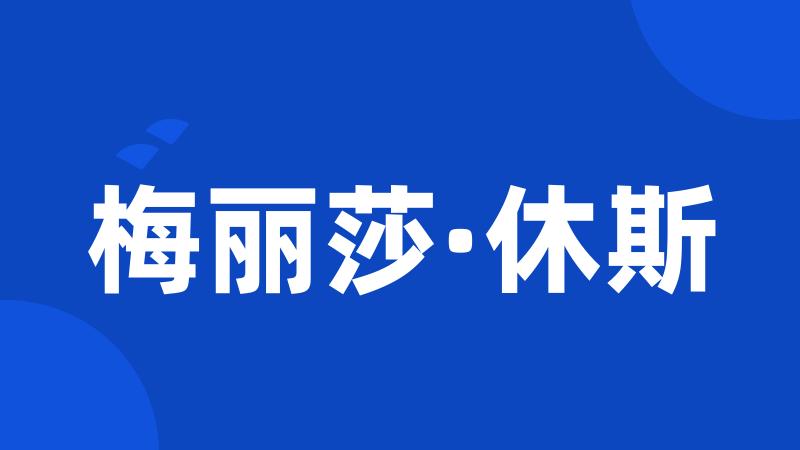 梅丽莎·休斯