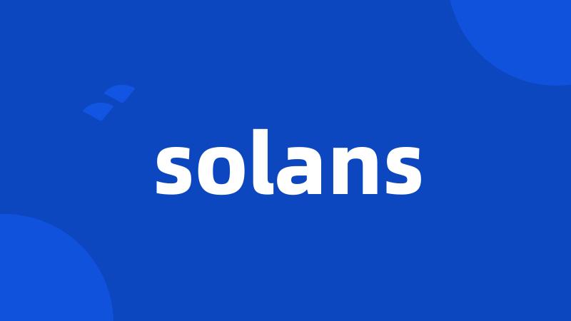 solans