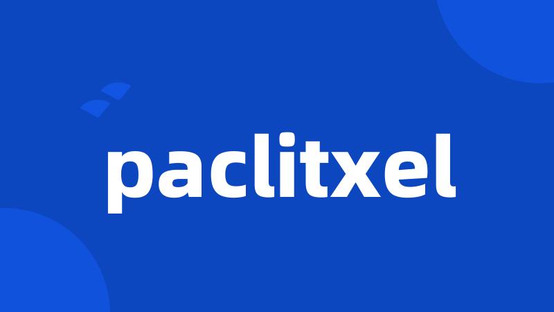 paclitxel