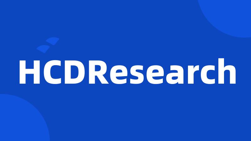 HCDResearch