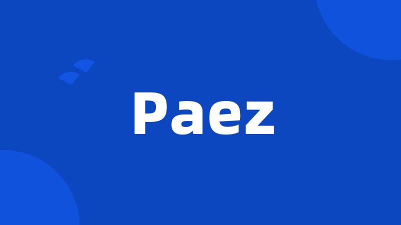 Paez