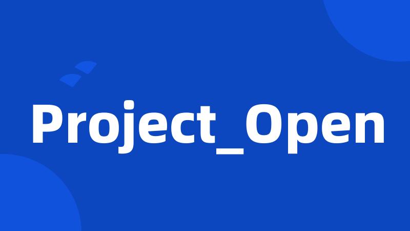 Project_Open