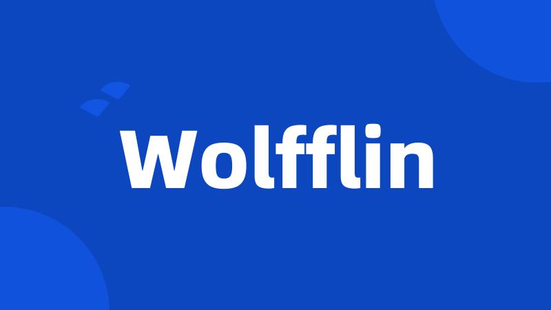 Wolfflin