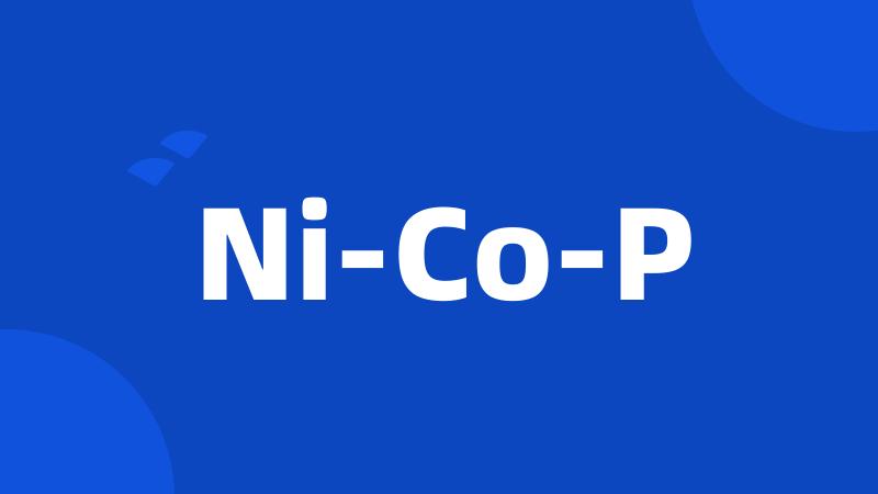 Ni-Co-P