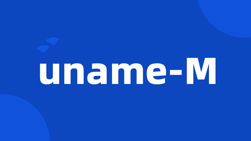 uname-M