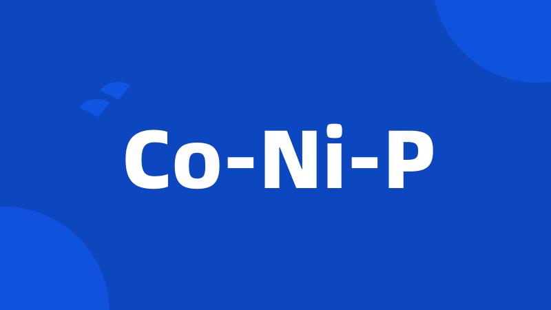 Co-Ni-P