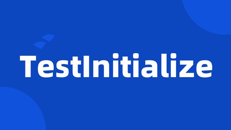 TestInitialize