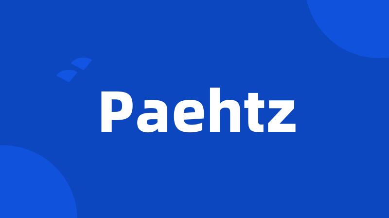 Paehtz