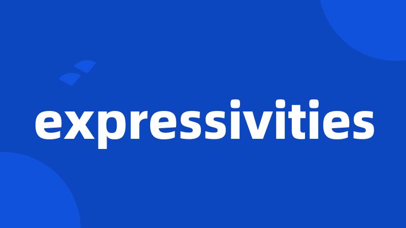 expressivities