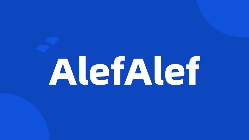 AlefAlef