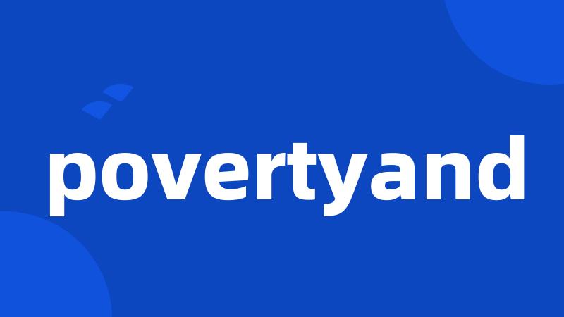 povertyand