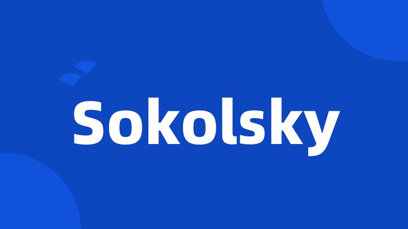 Sokolsky