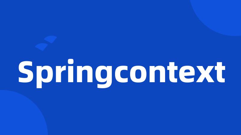 Springcontext