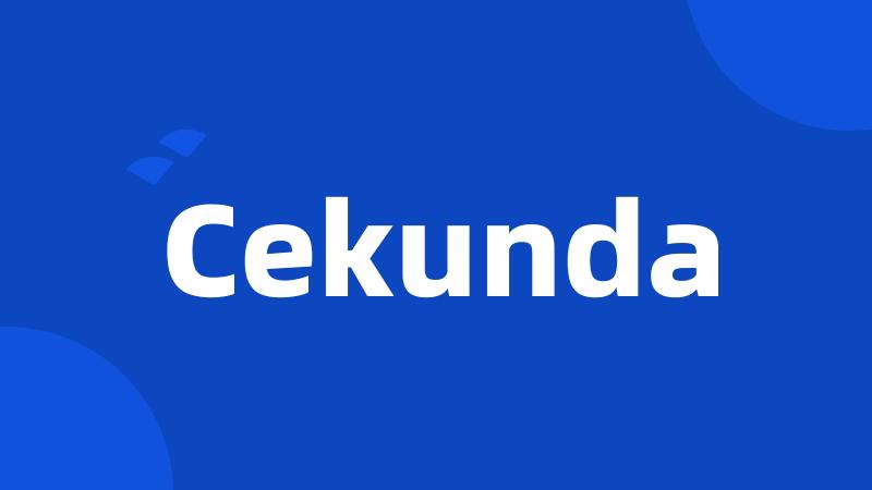 Cekunda