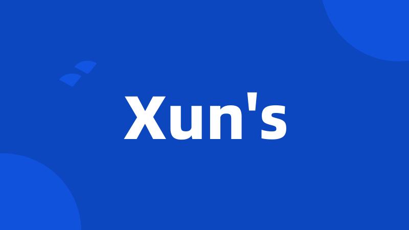 Xun's