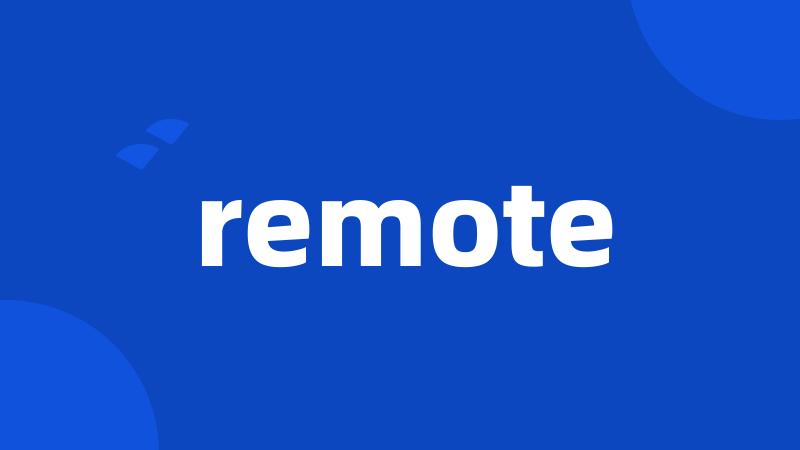 remote