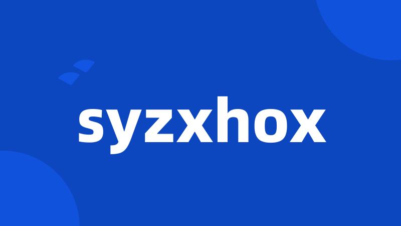 syzxhox