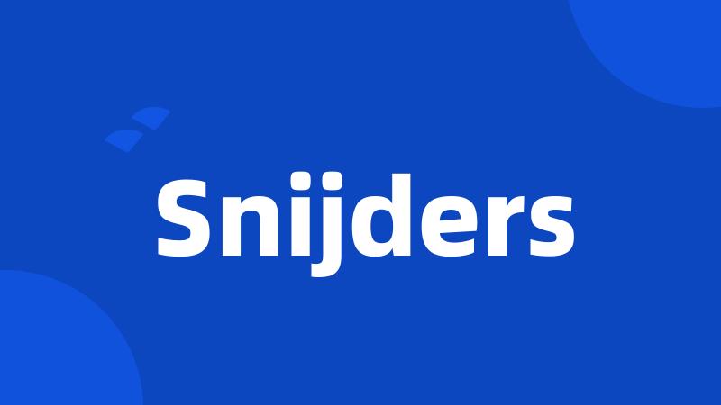 Snijders