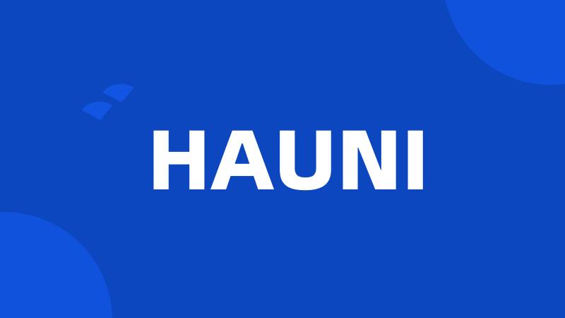 HAUNI