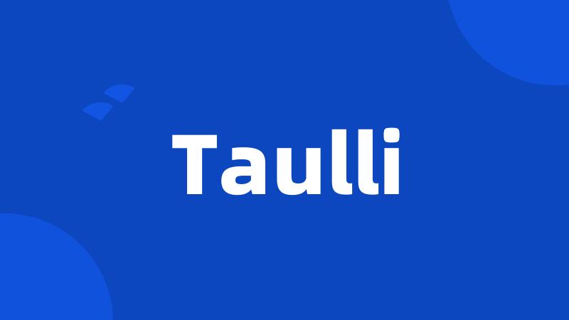 Taulli