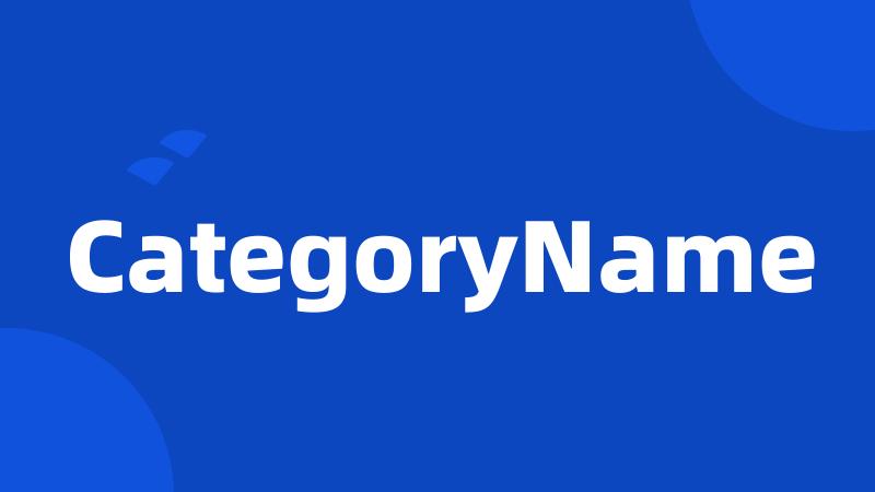 CategoryName