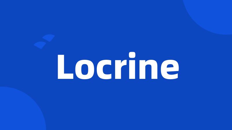 Locrine