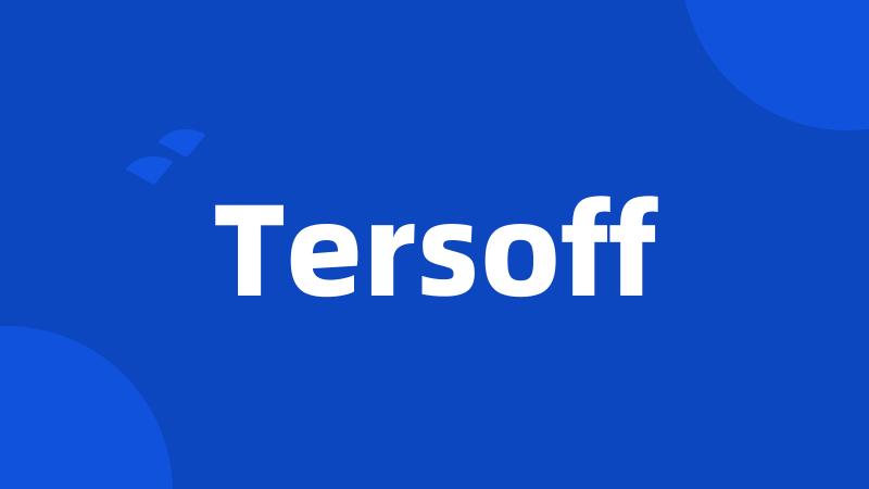 Tersoff