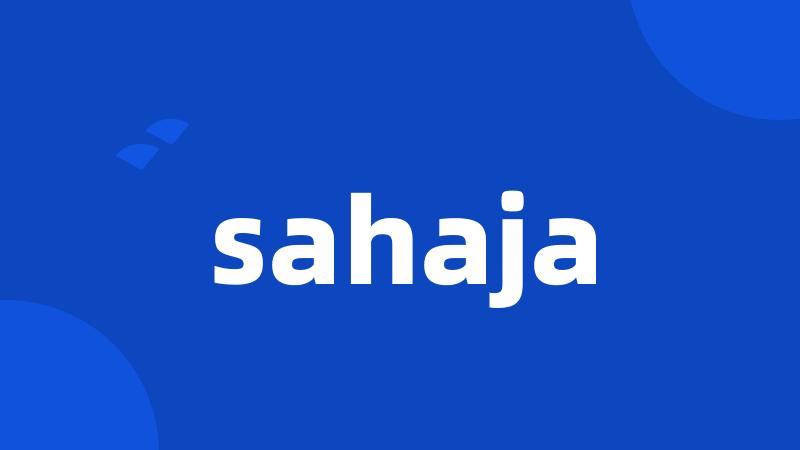 sahaja