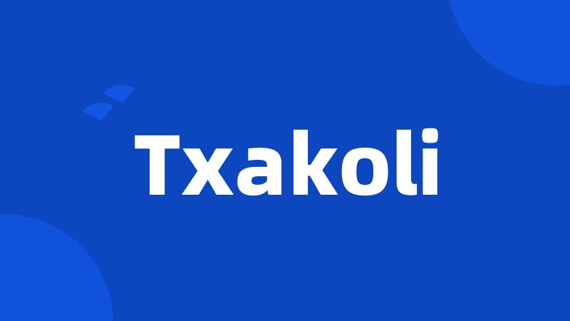 Txakoli