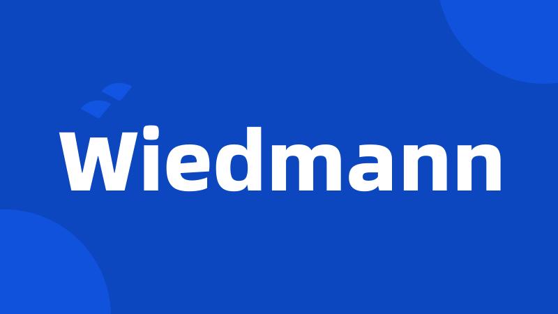 Wiedmann