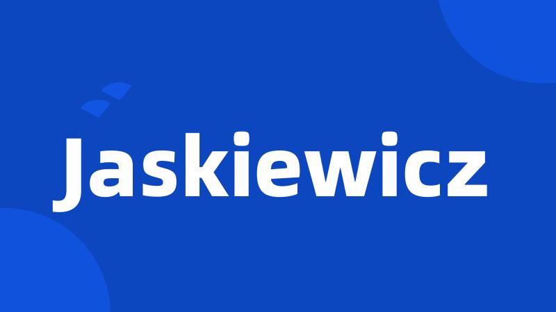 Jaskiewicz