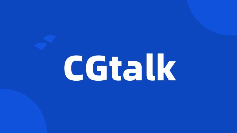 CGtalk