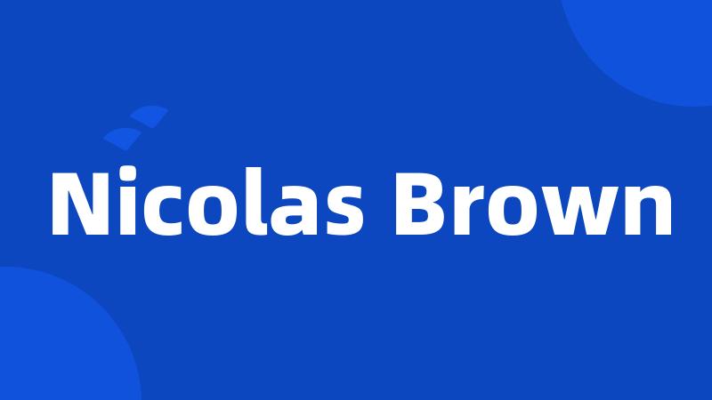 Nicolas Brown