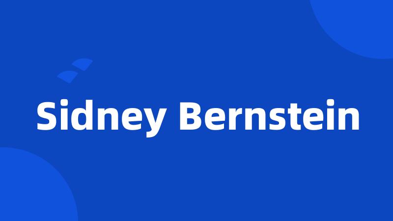 Sidney Bernstein